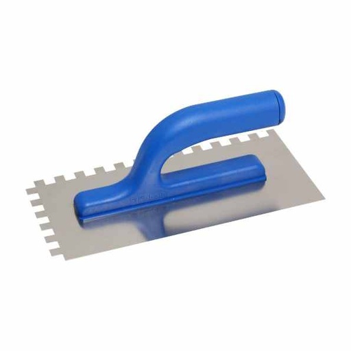 [110216] Stainless Steel Trowel, Notched - Kubala 0404 - 130X270Mm
