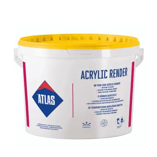 [111919] Atlas Acrylic render N15 SAH 1.5mm white -25kg